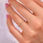 925 Silver Minimal Diamond Wedding Ring - Image 4