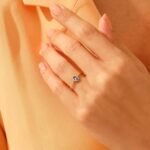 925 Silver Minimalist Amethyst Oval Solitaire Ring