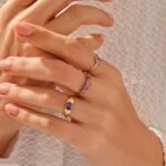 925 Silver Minimalist Amethyst Oval Solitaire Ring - Image 3