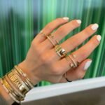 925 Silver Multi-shape Double Row Diamond Statement Ring - Image 2