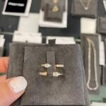 925 Silver Multi-shape Double Row Diamond Statement Ring - Image 4