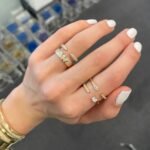 925 Silver Multi-shape Double Row Diamond Statement Ring - Image 6