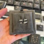 925 Silver Multi-shape Double Row Enamel & Diamond Ring - Image 7