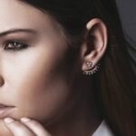 925 Silver Orchid Ear Jacket - Image 4