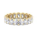 925 Silver Oval Cut Diamond Eternity Band