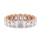 925 Silver Oval Cut Diamond Eternity Band - Image 2
