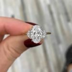 925 Silver Oval Cut Solitaire Engagement Ring