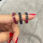 925 Silver Oval Shaped Gemstone Eternity Ring - Image 5