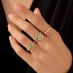 925 Silver Paraiba Art Deco Ring - Image 5