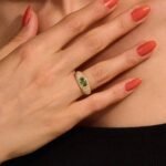 925 Silver Tourmaline Chunky Dome Ring