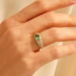 925 Silver Tourmaline Chunky Dome Ring - Image 4