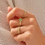 925 Silver Paraiba Flower Engagement Ring - Image 2