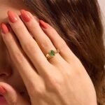 925 Silver Paraiba Flower Engagement Ring - Image 5