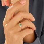 925 Silver Tourmaline Flower Ring