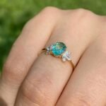 925 Silver Tourmaline Flower Ring - Image 5