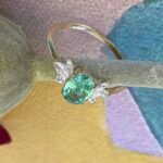 925 Silver Tourmaline Flower Ring - Image 7
