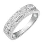 925 Silver Pave & Baguette Statement Ring - Image 2