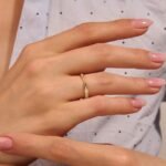 925 Silver Pave Diamond Pinched Wedding Ring