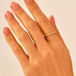 925 Silver Pave Diamond Slim Wedding Ring