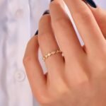 925 Silver Pave Diamond Triangle Band Ring - Image 2