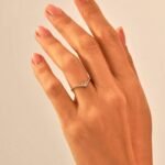 925 Silver Pave Diamond Wishbone Ring - Image 2