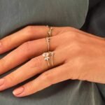 925 Silver Pave Diamond Wishbone Ring - Image 3