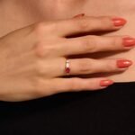 925 Silver Pear Ruby Ring - Image 2