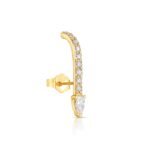 925 Silver Pear Shape Lobe Earring