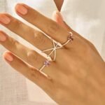 925 Silver Pink Rhodolite Oval Solitaire Ring - Image 3