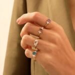 925 Silver Pink Tourmaline Flower Ring - Image 2