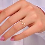 925 Silver Premium Diamond Leaf Ring