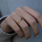 925 Silver Princess Sapphire Ring