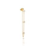 925 Silver Rose Ear Chain - Image 2