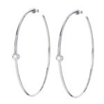 925 Silver Rosette Hoops - Image 4