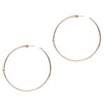 925 Silver Rosette Hoops