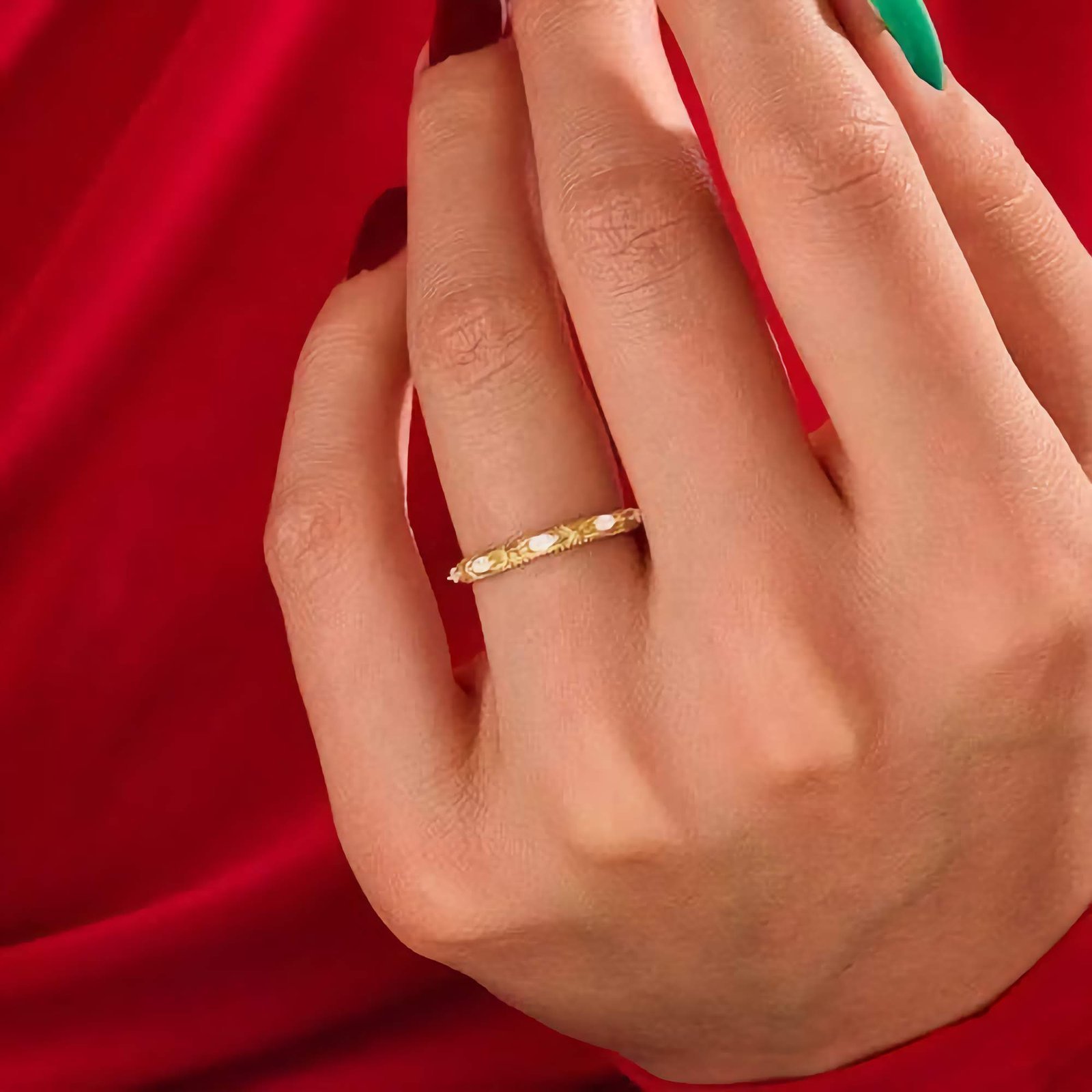 Swarish-Jewels-Royal-Crown-Wedding-Silver-Band-_-Marquise-Diamond-Art-Deco-Ring-Women-_-Full-Eternity-Vintage-Ring-_-Antique-Marriage-Ring-edited.jpg 925 Silver Royal Crown Wedding Band - Image 1