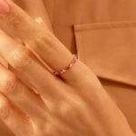 925 Silver Ruby Marquise Band Ring - Image 4
