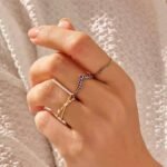 925 Silver Sapphire Minimalist Curve Ring - Image 4