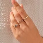 925 Silver Sapphire Stacking Ring - Image 4