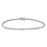 925 Silver Diamond Bars Tennis Bracelet