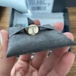 925 Silver Signet Statement Initial Diamond Ring - Image 4
