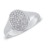 925 Silver Simple Oval Signet Ring - Image 2