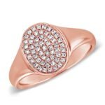 925 Silver Simple Oval Signet Ring