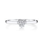 925 Silver Heart Cut Solitaire Engagement Ring - Image 2