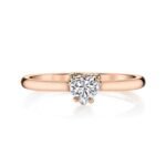 925 Silver Heart Cut Solitaire Engagement Ring - Image 3