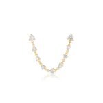925 Silver Sparkler Double Earring - Image 2