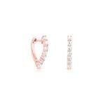 925 Silver Sparkler Drop Huggies - Image 3