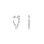 925 Silver Sparkler Drop Huggies - Image 2