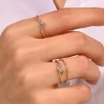 925 Silver Split Shank Bezel Promise Ring - Image 4