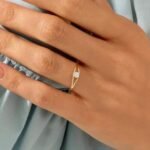 925 Silver Split Shank Bezel Promise Ring - Image 3